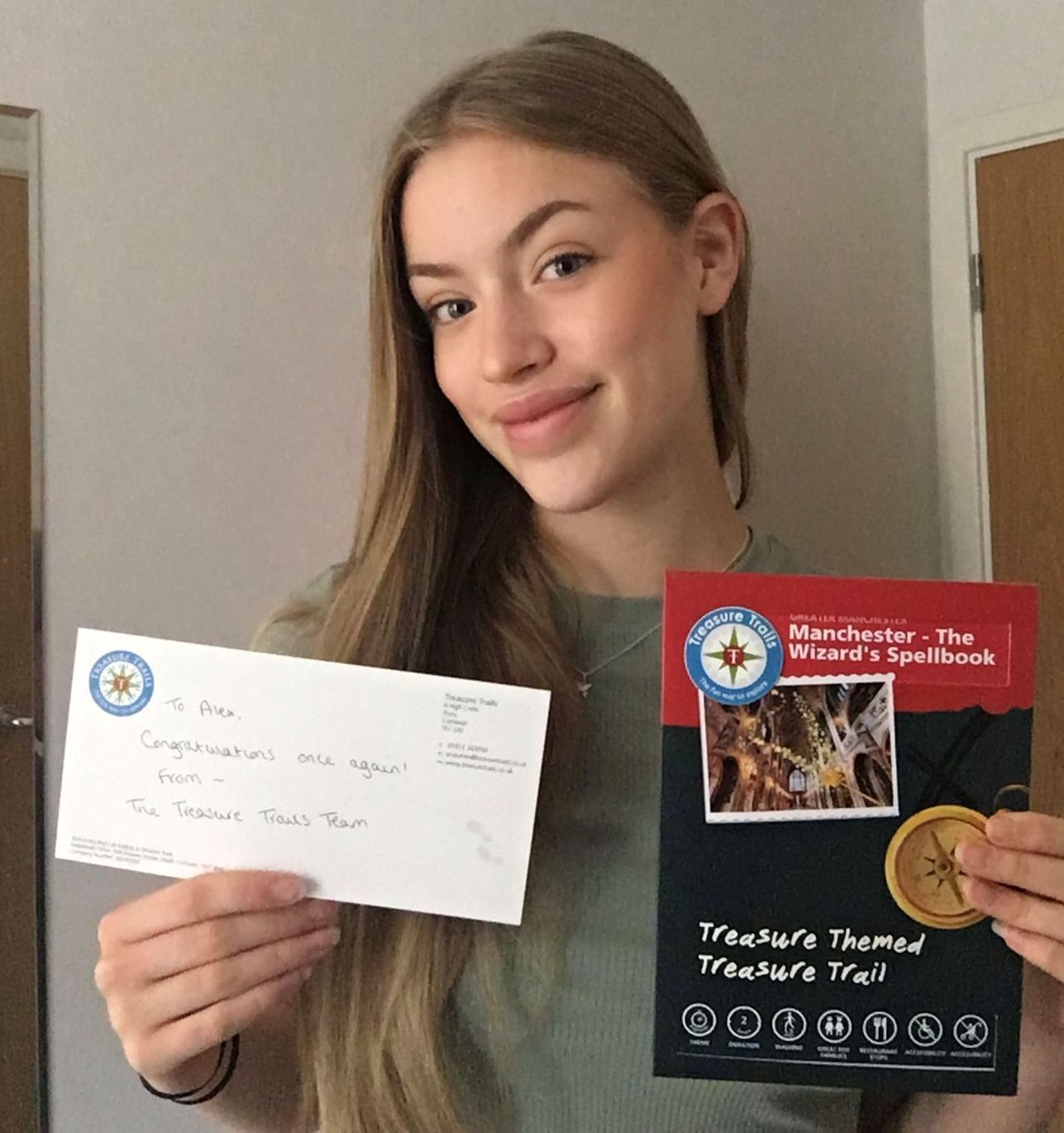 Alex Roberts is our September winner after submitting a correct answer for the Manchester - The Wizard's Spellbook Trail